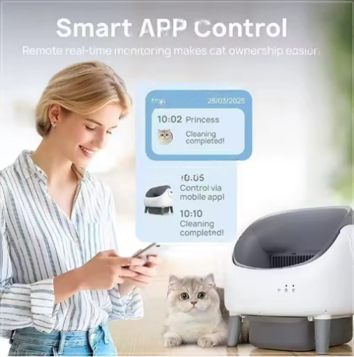 ๐พ Smart Cat Litter Box โ Modern, Odor-Free, and Effortless Cleaning
